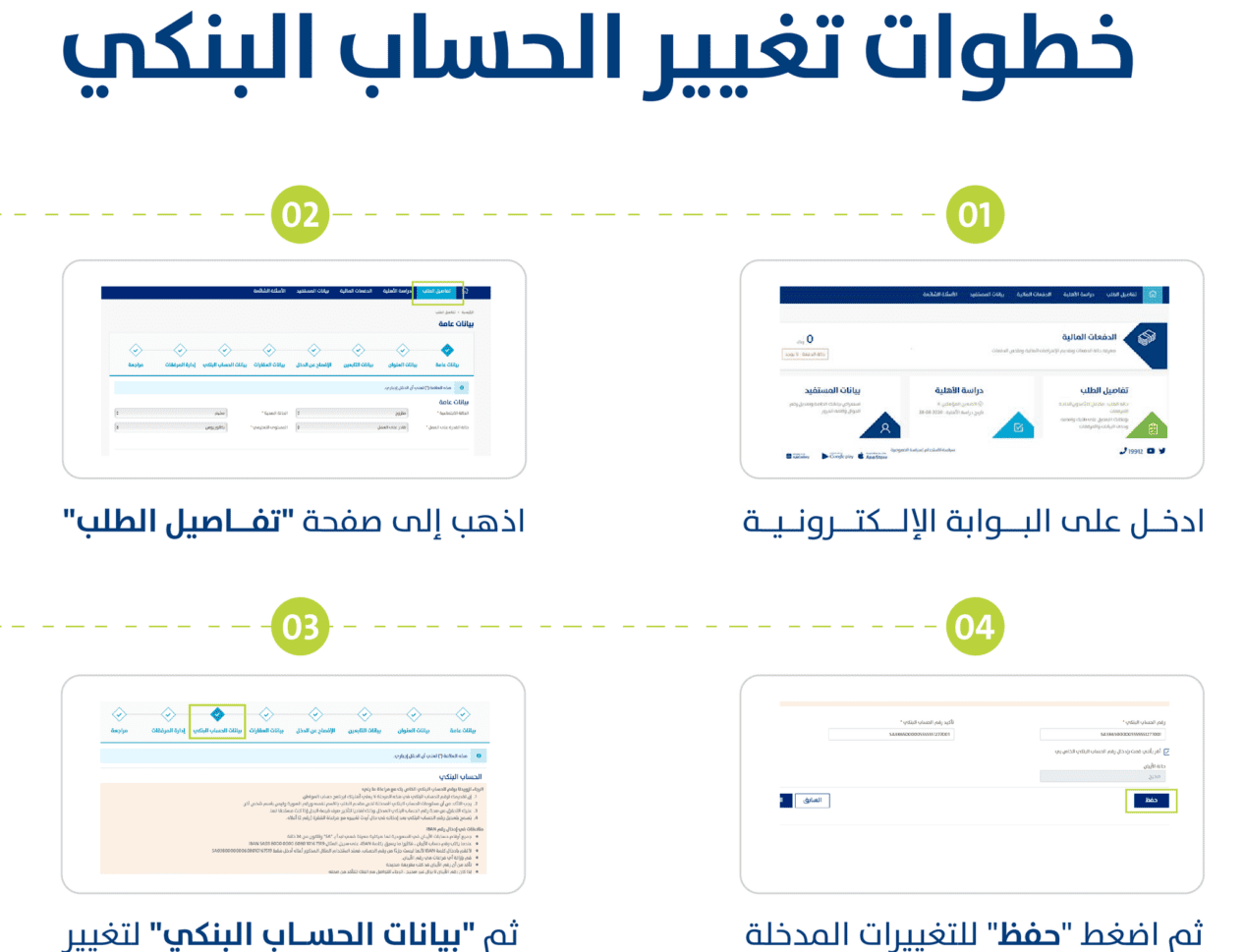 “العناية بالمستفيدين” توضح آلية تغيير الآيبان في حساب المواطن 1445 وشرح طريقة التسجيل الجديد