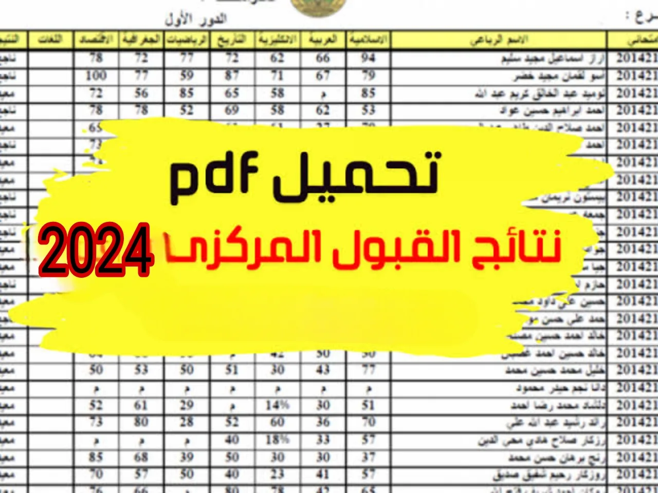 استعلم الآن نتائج القبول المركزي في العراق 2024 من خلال موقع mohesr.gov.iq