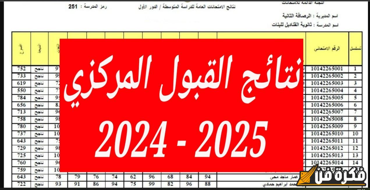 استعلم الآن وكن من الأوائل نتائج القبول الموازي في العراق 2025 الدور الثالث بالرقم الامتحاني عبر dirasat-gate.org!