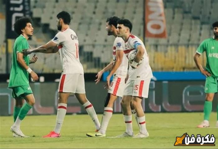 المصري يتفوق على الزمالك بهدف نظيف في الشوط الأول المثير