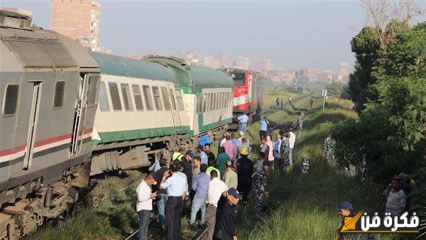 القصة كاملة.. تفاصيل خروج عربة قطار عن القضبان بالمنوفية وبيان عاجل من السكة الحديد