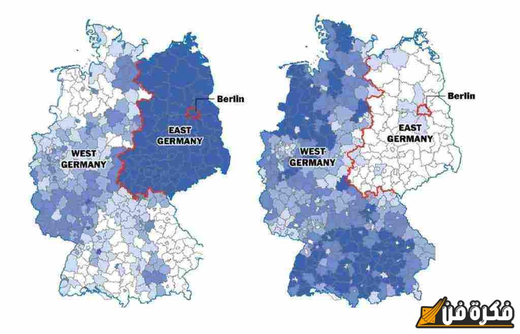 اكتشف تفاصيل خريطة ألمانيا الشرقية والغربية بالعربي: دليل شامل لفهم التاريخ والجغرافيا!